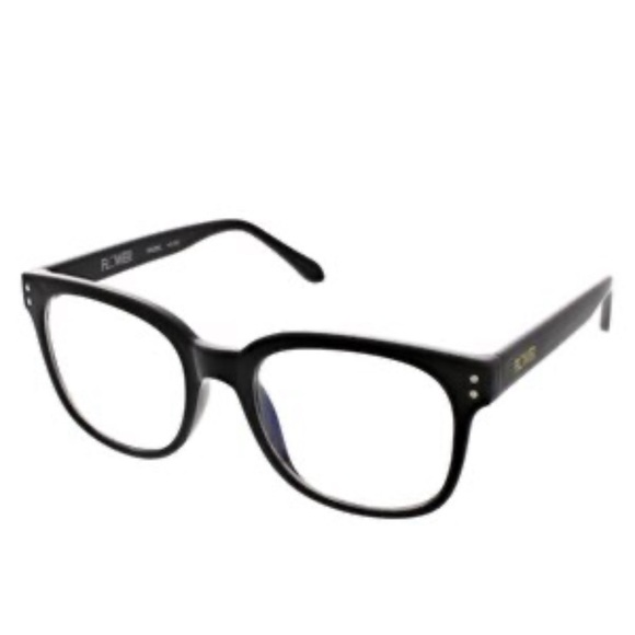 New in Box Flower Eyewear Blue Light Blocking Glasses in Hazel Black - Picture 3 of 11